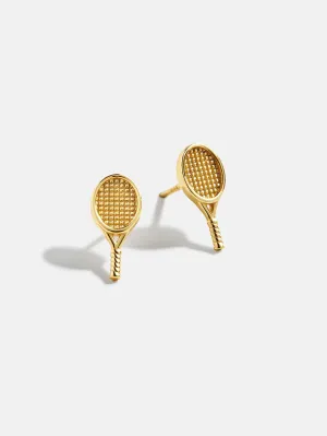 18k Gold Sports Delicate Stud - Tennis