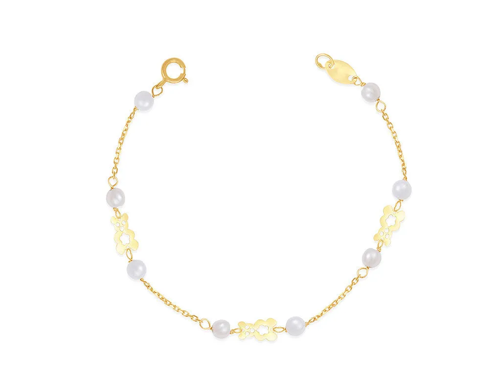 18K Gold Teddy Love Bracelet <br> Pugs & Paws Collection
