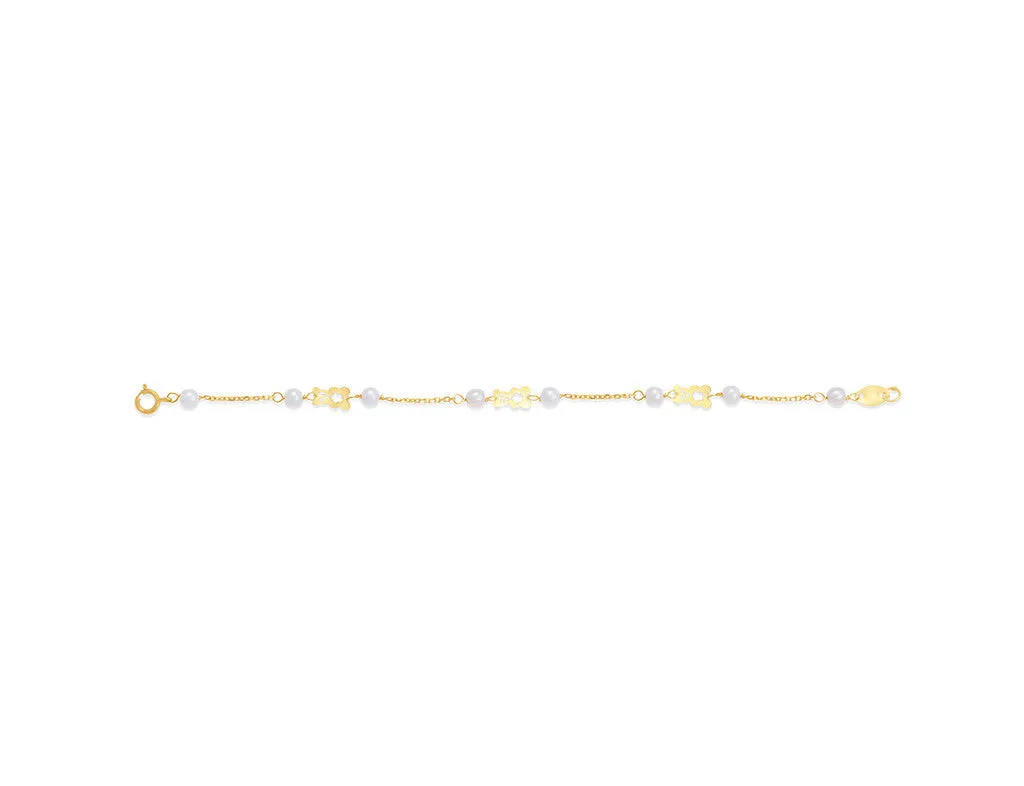 18K Gold Teddy Love Bracelet <br> Pugs & Paws Collection