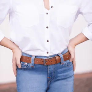 35mm | Tan | Embossed Belt