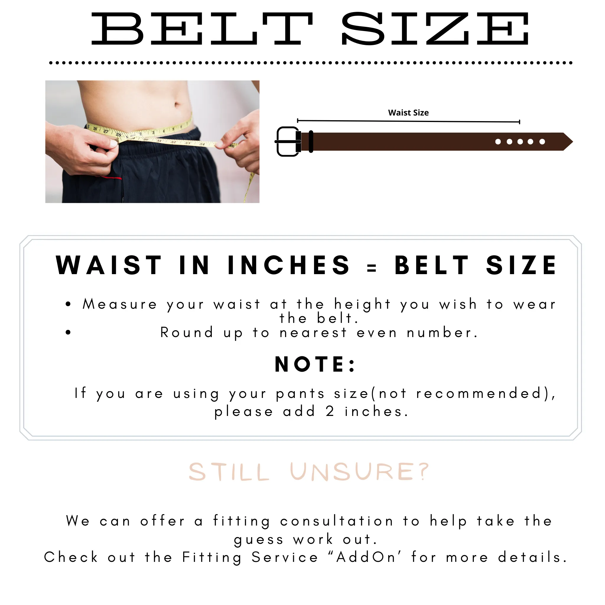 35mm | Tan | Embossed Belt