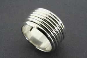 5 Band Sterling Silver Spinner Ring
