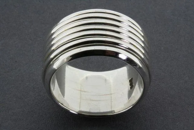 5 Band Sterling Silver Spinner Ring