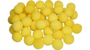 50 x 2 inch Super Soft Sponge Balls Yellow