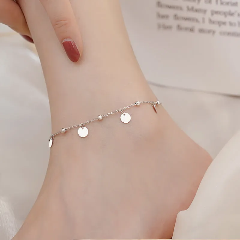925 Stamp Anklet for Women