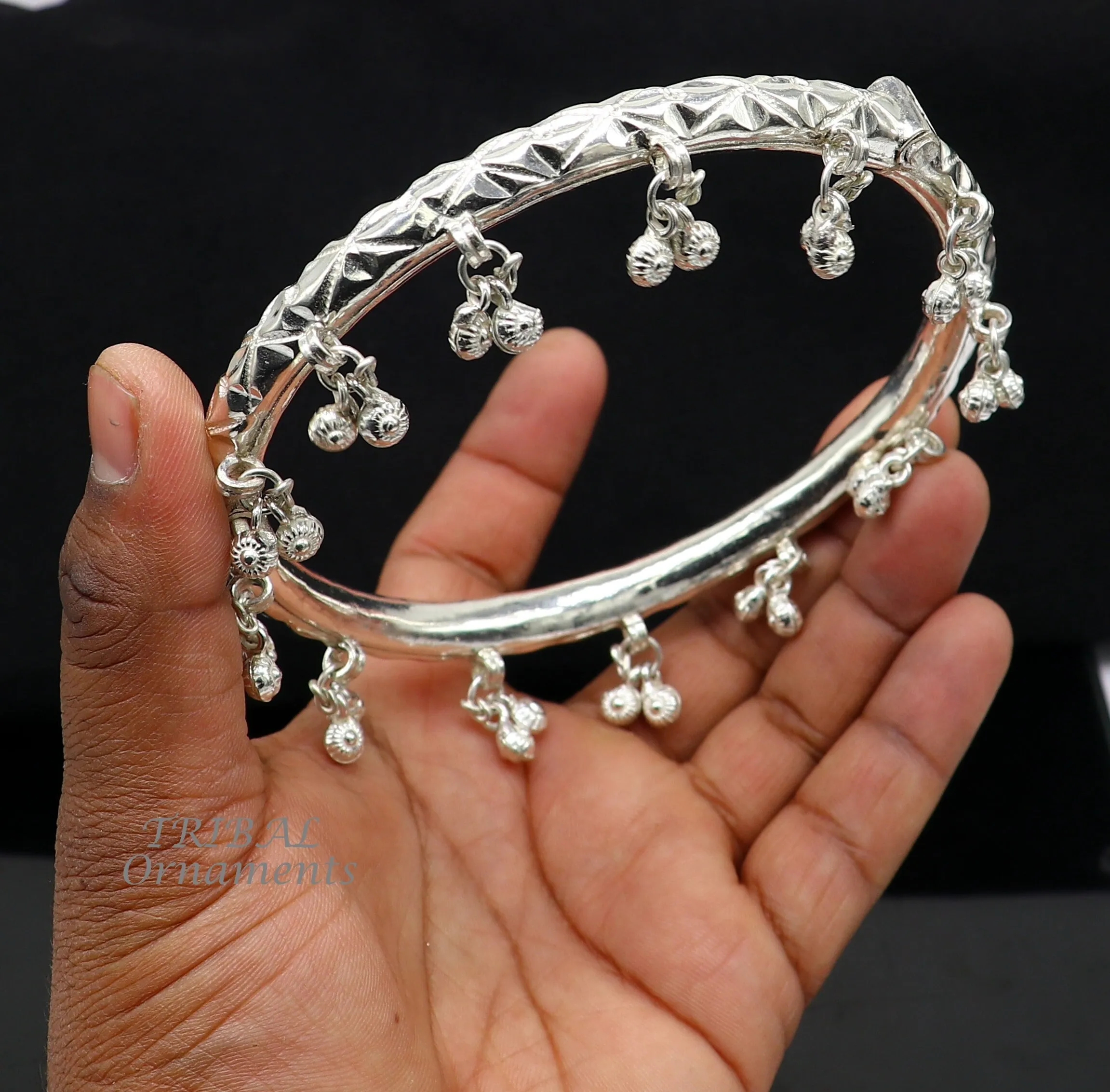 925 sterling silver Vintage design handmade gorgeous cultural foot kada ankle bracelet tribal ethnic silver belly dance jewelry nsfk87