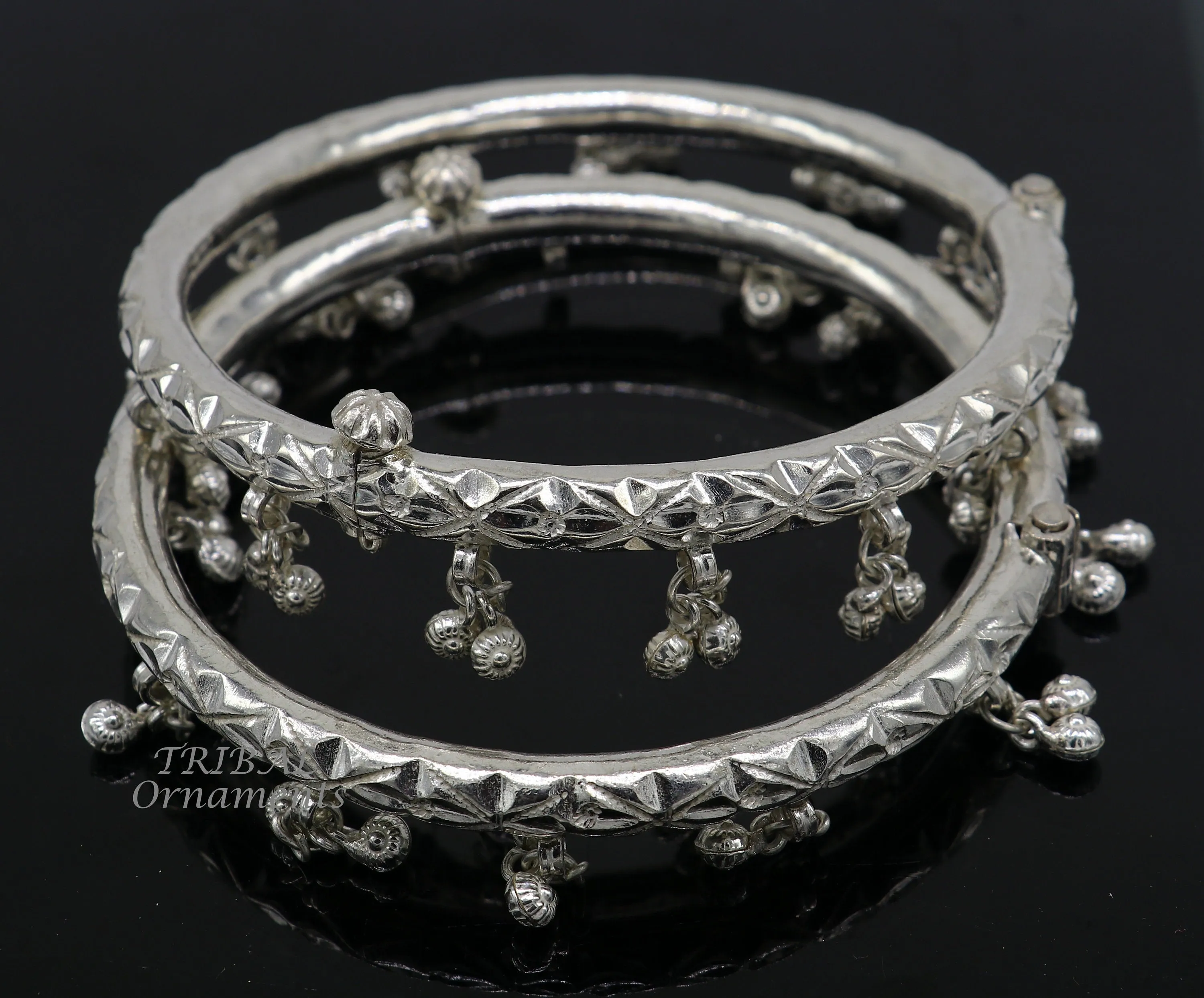 925 sterling silver Vintage design handmade gorgeous cultural foot kada ankle bracelet tribal ethnic silver belly dance jewelry nsfk87