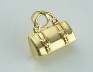9ct Yellow Gold Handbag Pendant - Charm