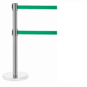 AARCO Products HC-27GR Crowd Control Stanchion