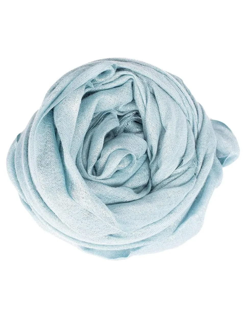 Aqua Cashmere Blend Scarf