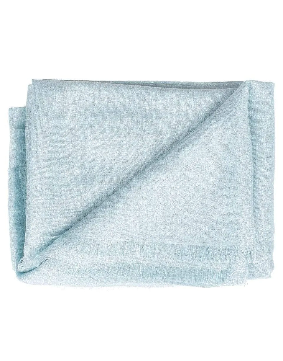 Aqua Cashmere Blend Scarf