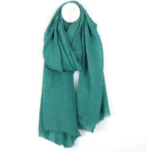 AQUA LIGHT WEIGHT CRINKLE SCARF