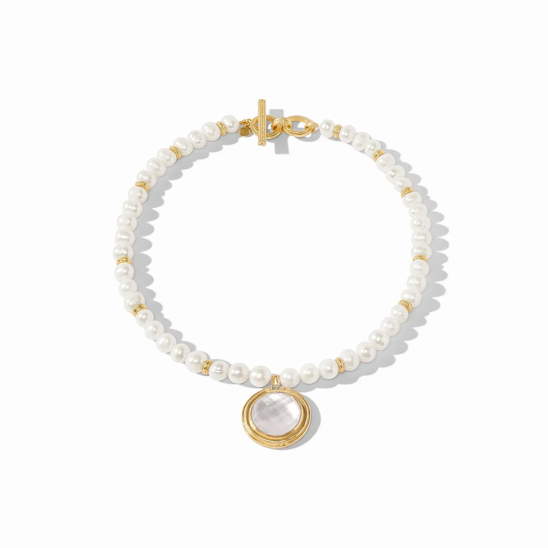 Astor Statement Necklace (Iridescent Clear Crystal)