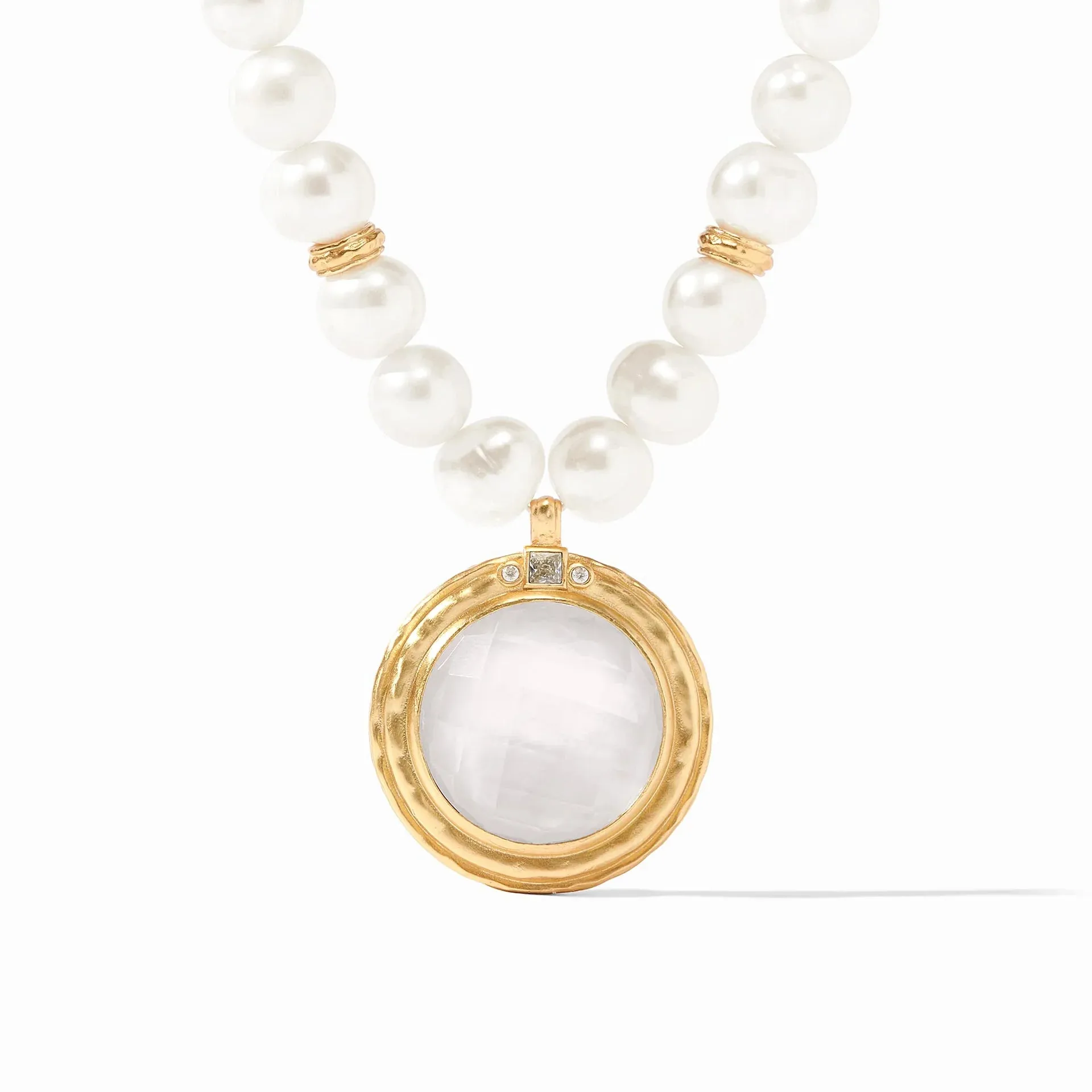 Astor Statement Necklace (Iridescent Clear Crystal)