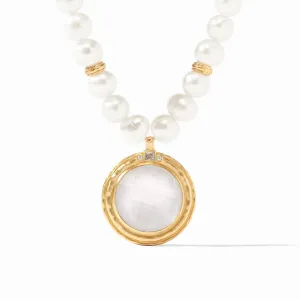 Astor Statement Necklace (Iridescent Clear Crystal)