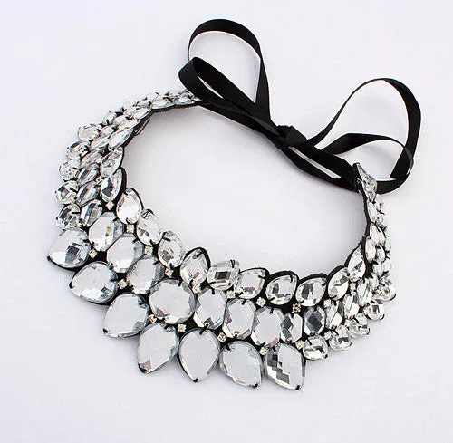 Aurora Ribbon Choker Necklace