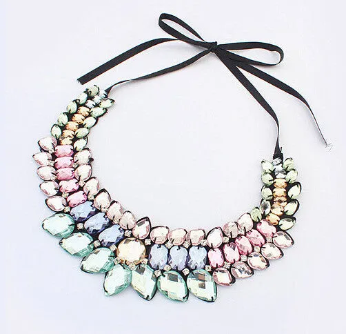 Aurora Ribbon Choker Necklace