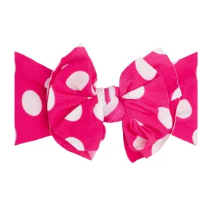 Baby Bling Hot Pink Polka Dot Printed FAB-BOW-LOUS Headband