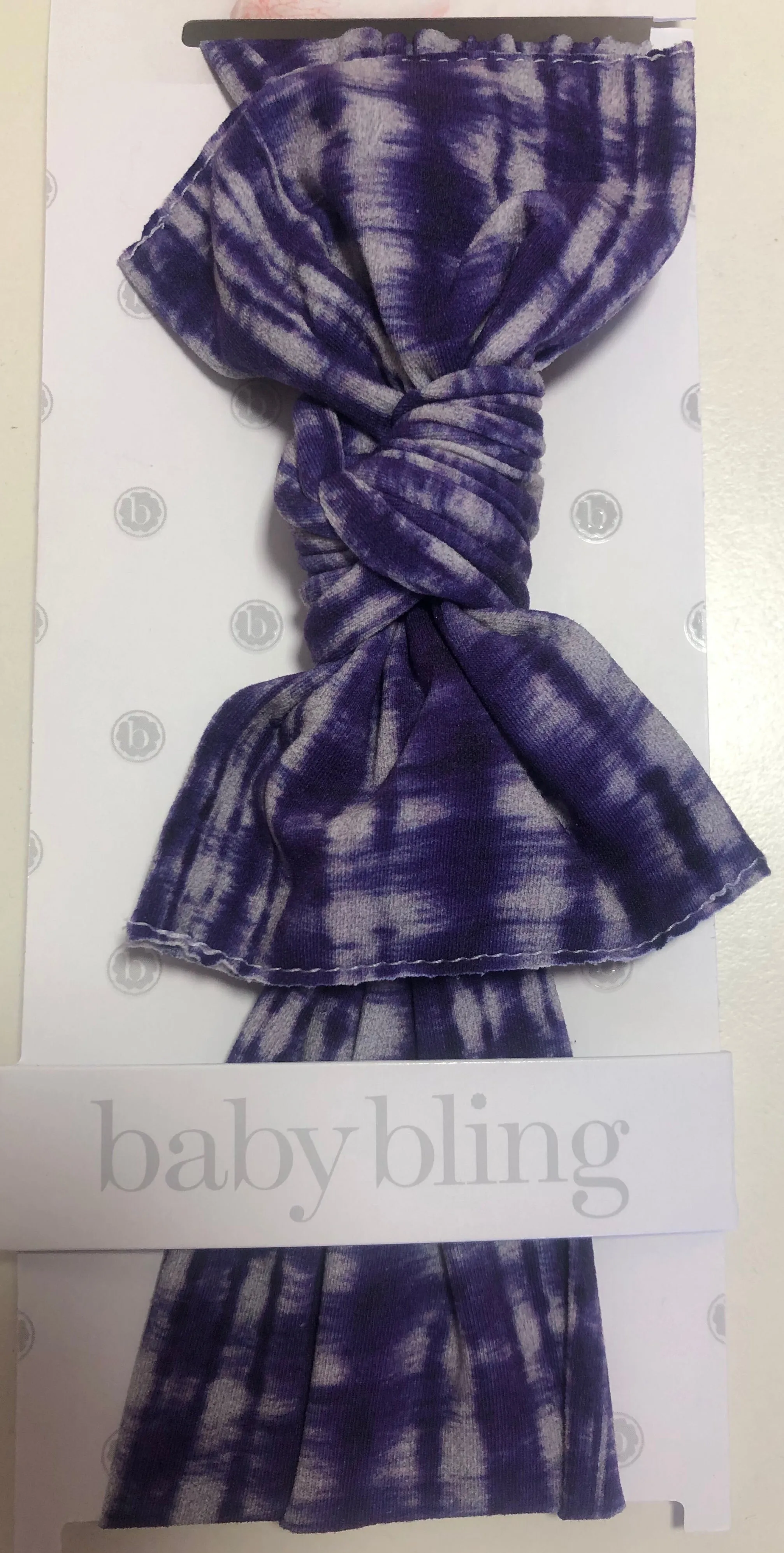 Baby Bling Indigo Girl Printed Knot Headband