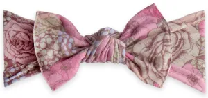 Baby Bling Lavender Field Printed Knot Headband