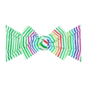 Baby Bling Lucky Stripe Printed Knot Headband
