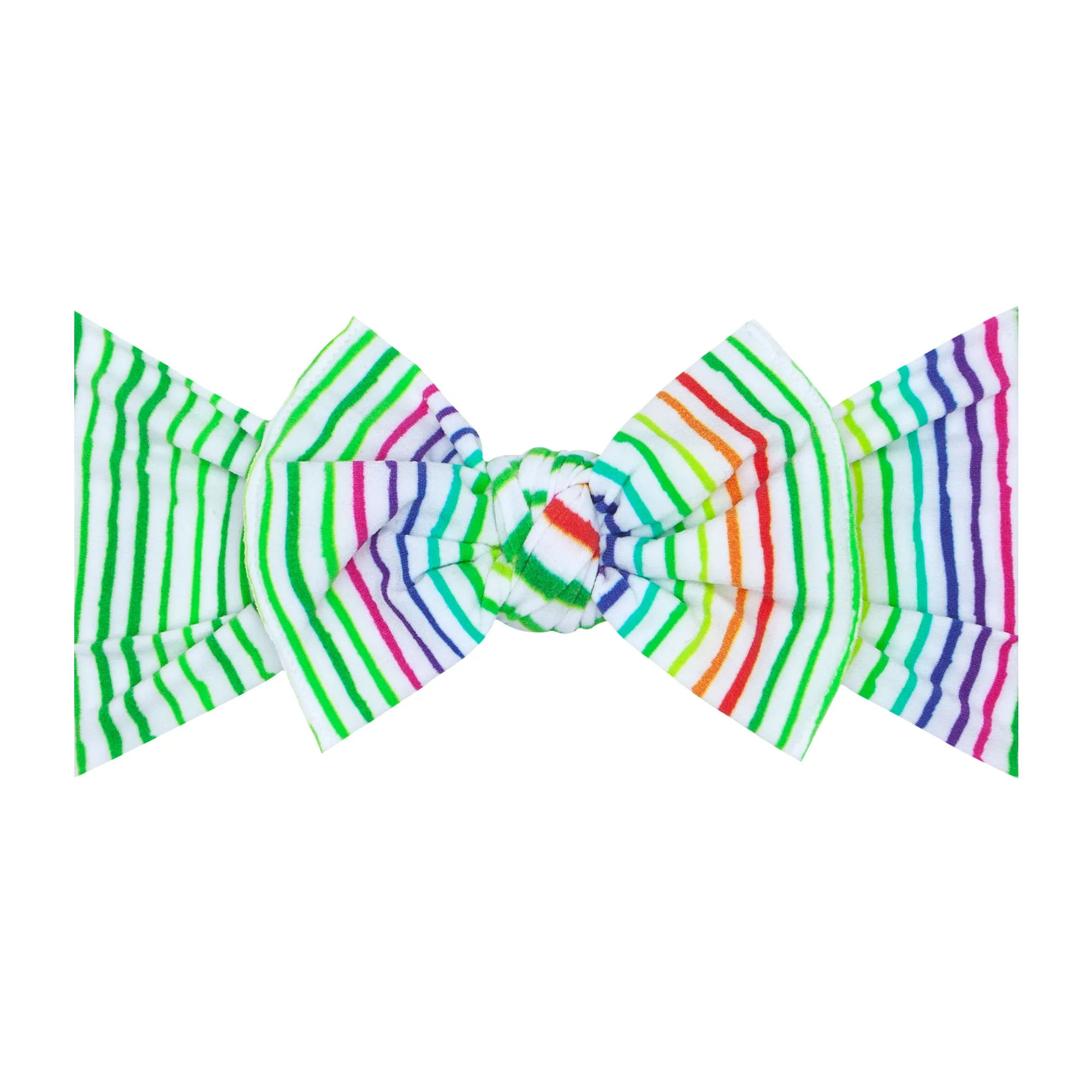 Baby Bling Lucky Stripe Printed Knot Headband
