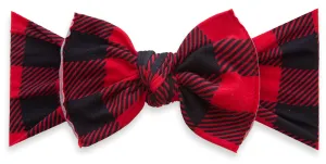 Baby Bling Lumberjack Printed Knot Headband