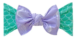 Baby Bling Mermaid Scales Printed Knot Headband