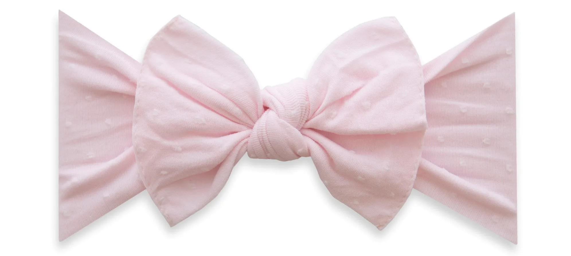 Baby Bling Peony Shabby Dot Patterned Knot Headband