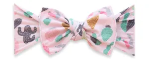 Baby Bling Pink Desert Printed Knot Headband