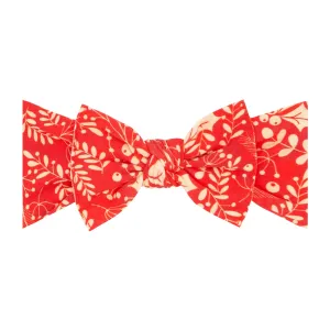 Baby Bling Red Bough Printed Knot Headband