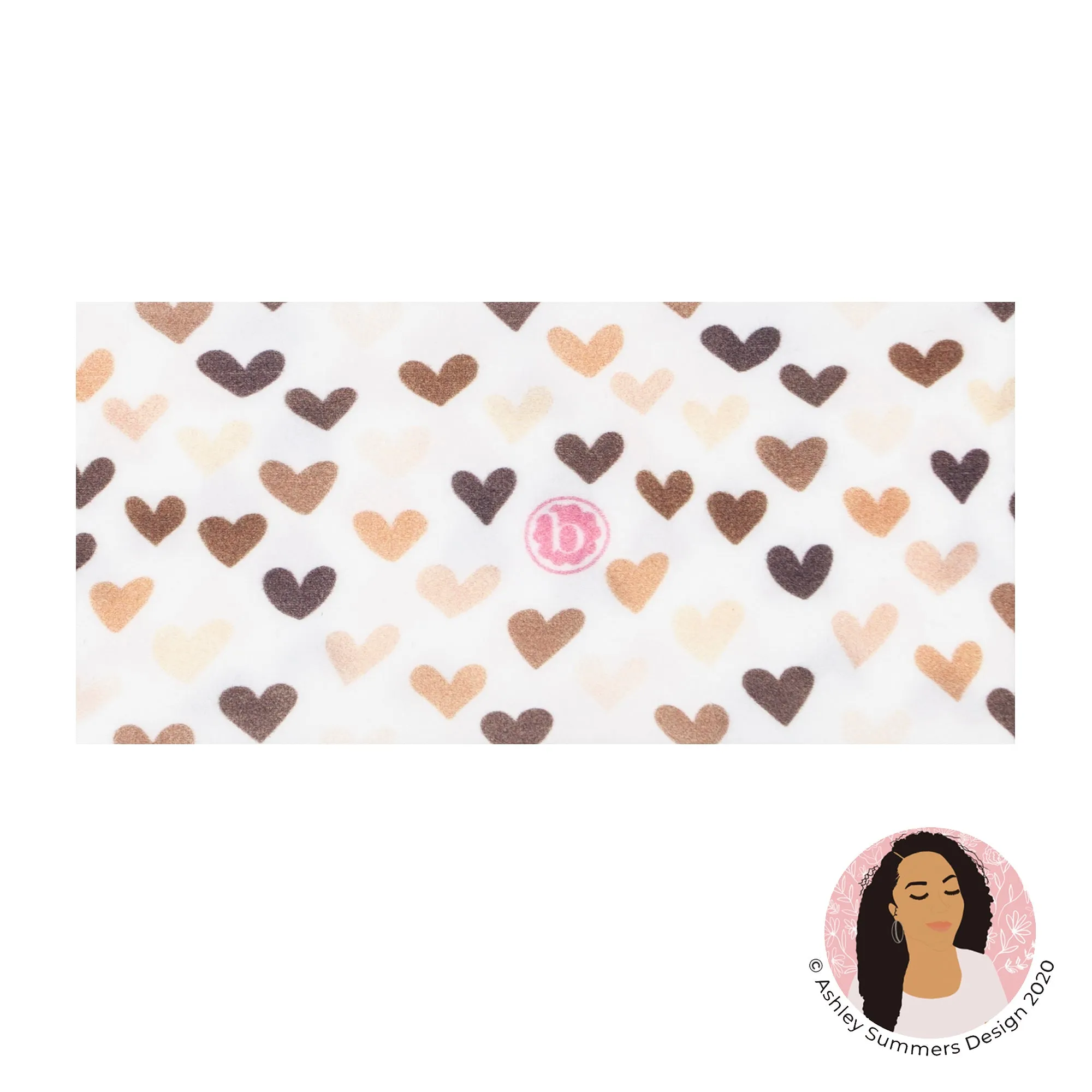 Baby Bling Unity Heart Printed Knot Headband