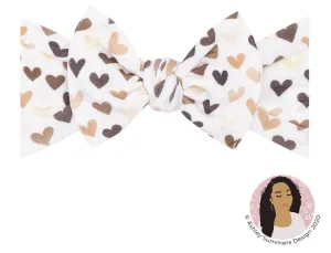 Baby Bling Unity Heart Printed Knot Headband