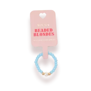 Beaded Blondes ‘Pastel Blue Ring’