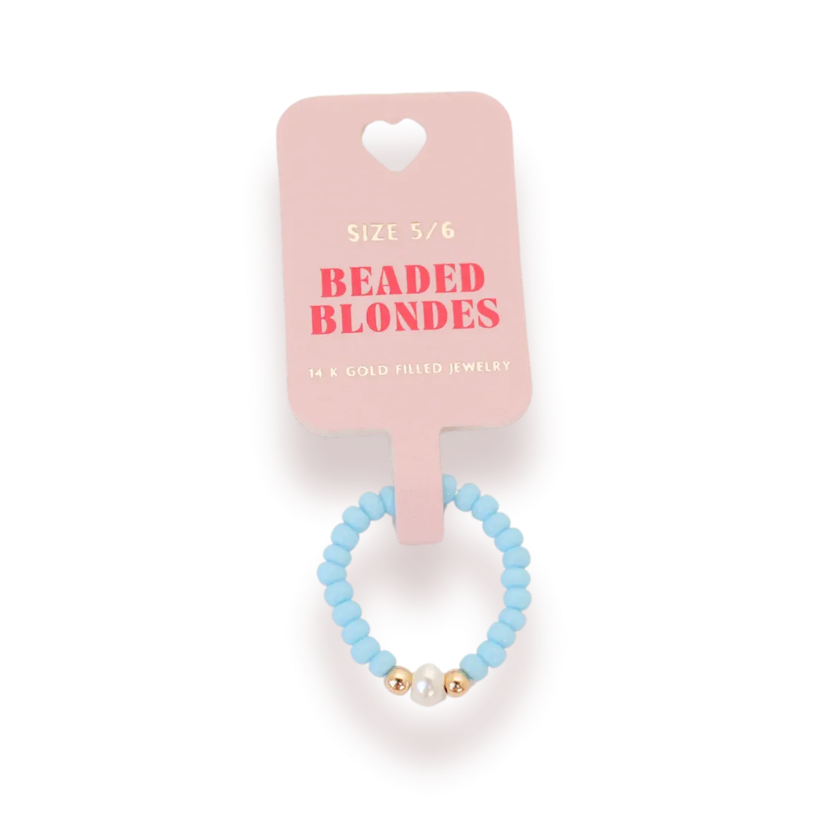 Beaded Blondes ‘Pastel Blue Ring’