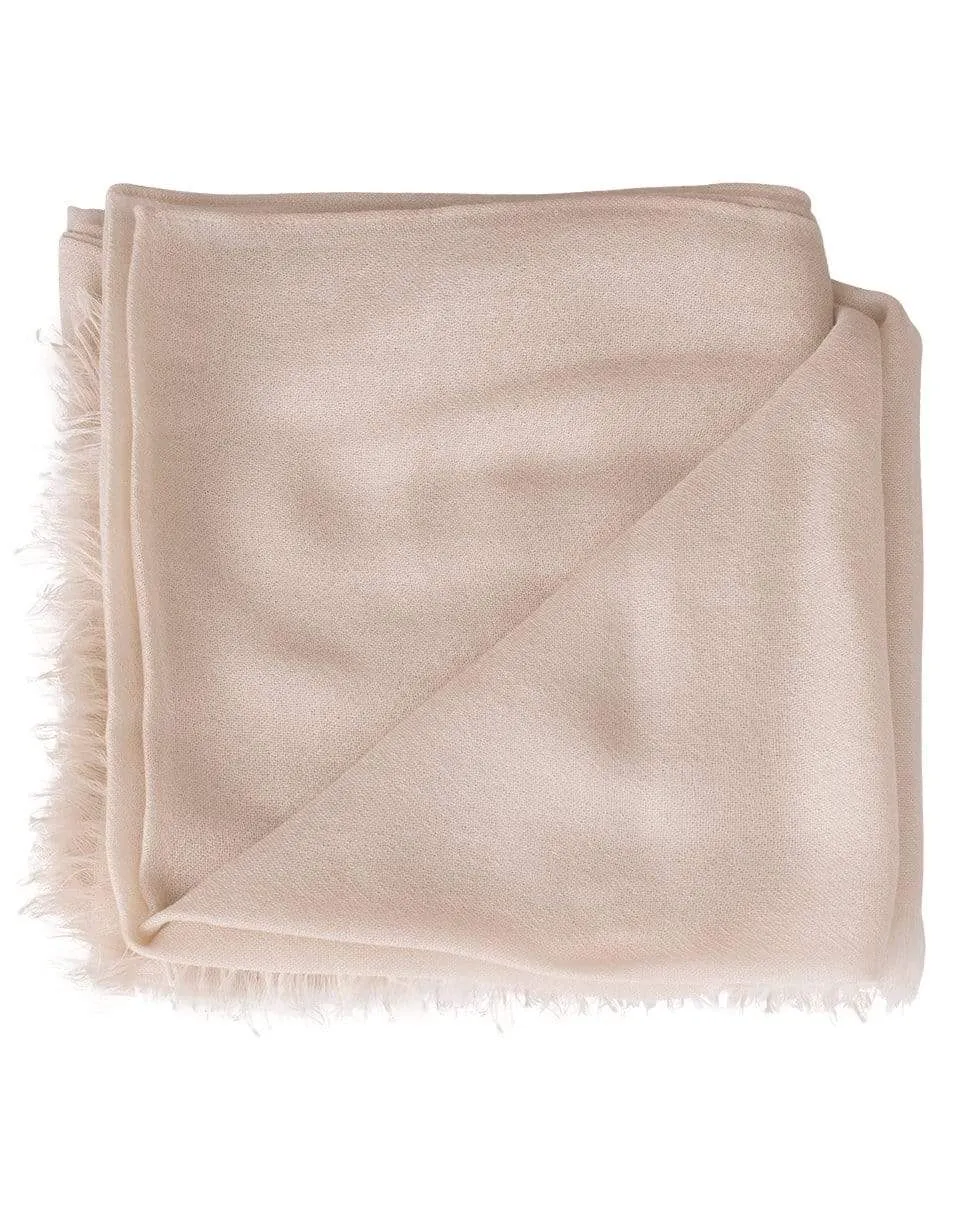 Beige Cashmere Scarf