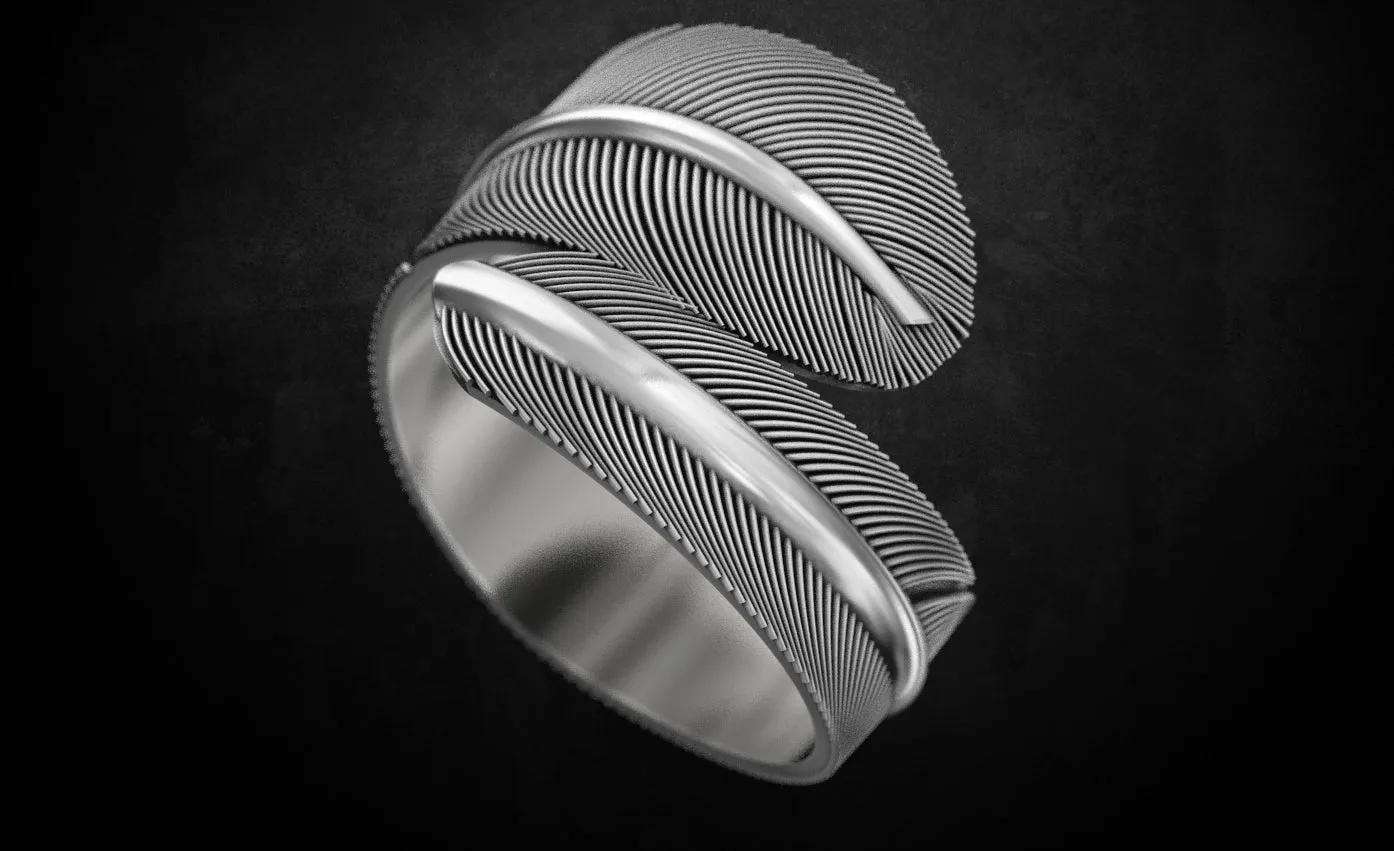 Bird Feather Ring