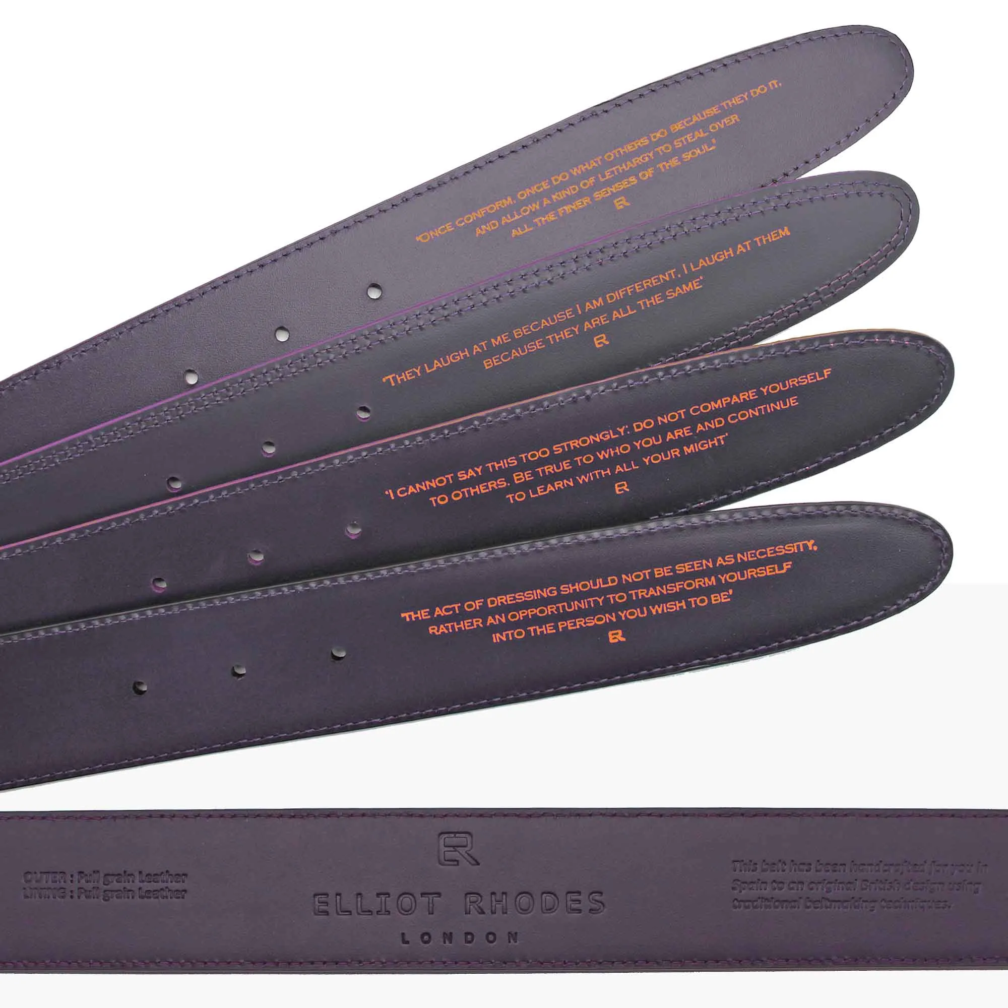 Brush Off Effect Tonal Mock Croc Belt Strap