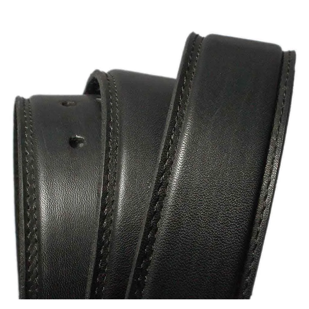 Casual Business Leather Belt Black Chalao