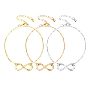 Charming posture Single layer smooth splayed Anklet