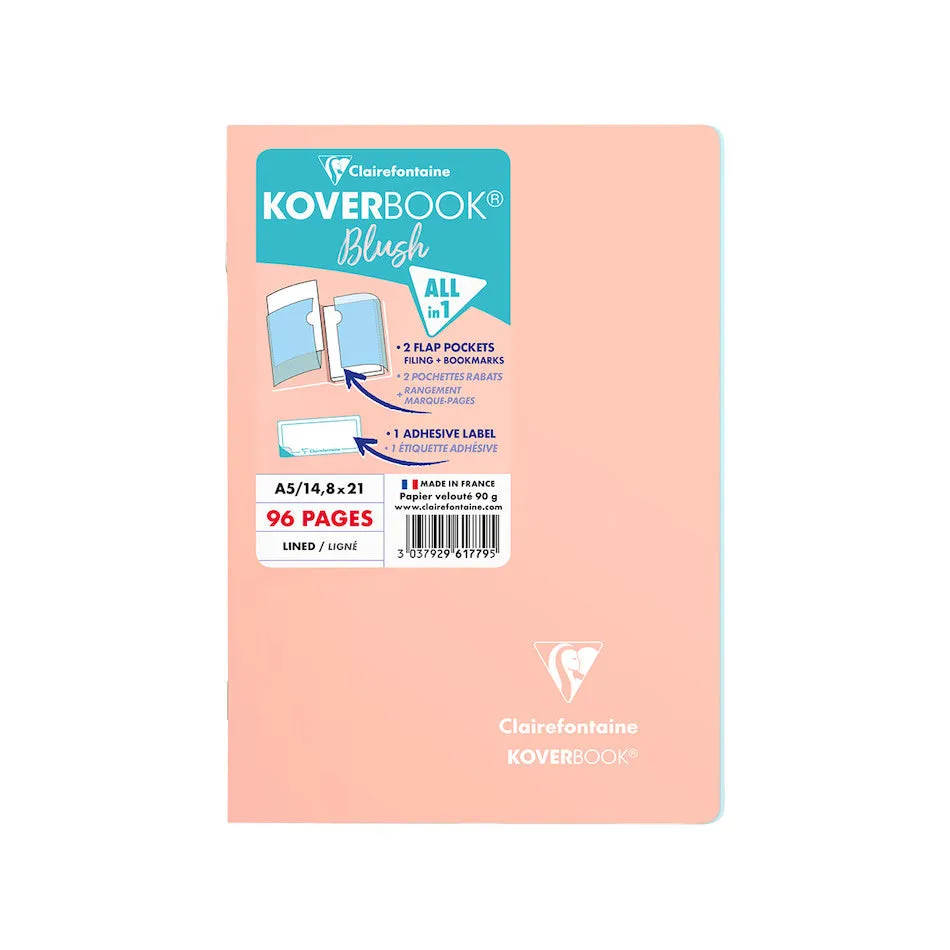 Clairefontaine Koverbook Blush Stapled Notebook A5