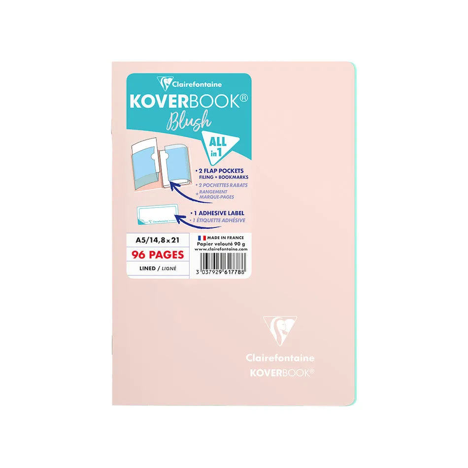 Clairefontaine Koverbook Blush Stapled Notebook A5