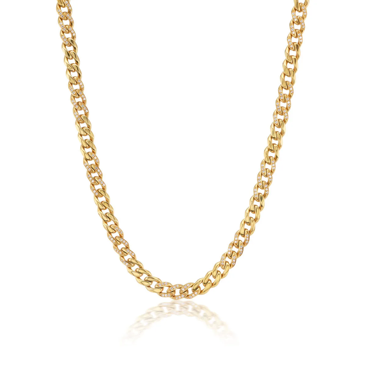 Coco Wide Curb Chain Vermeil Necklace