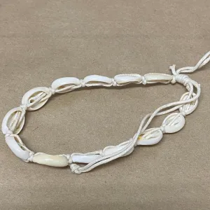 Cowrie Shell Bracelet / Anklet (1) - Large - White
