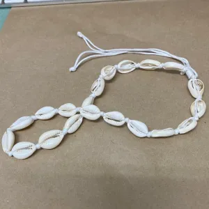 Cowrie Shell Necklace (1) - 1 size fits all - White