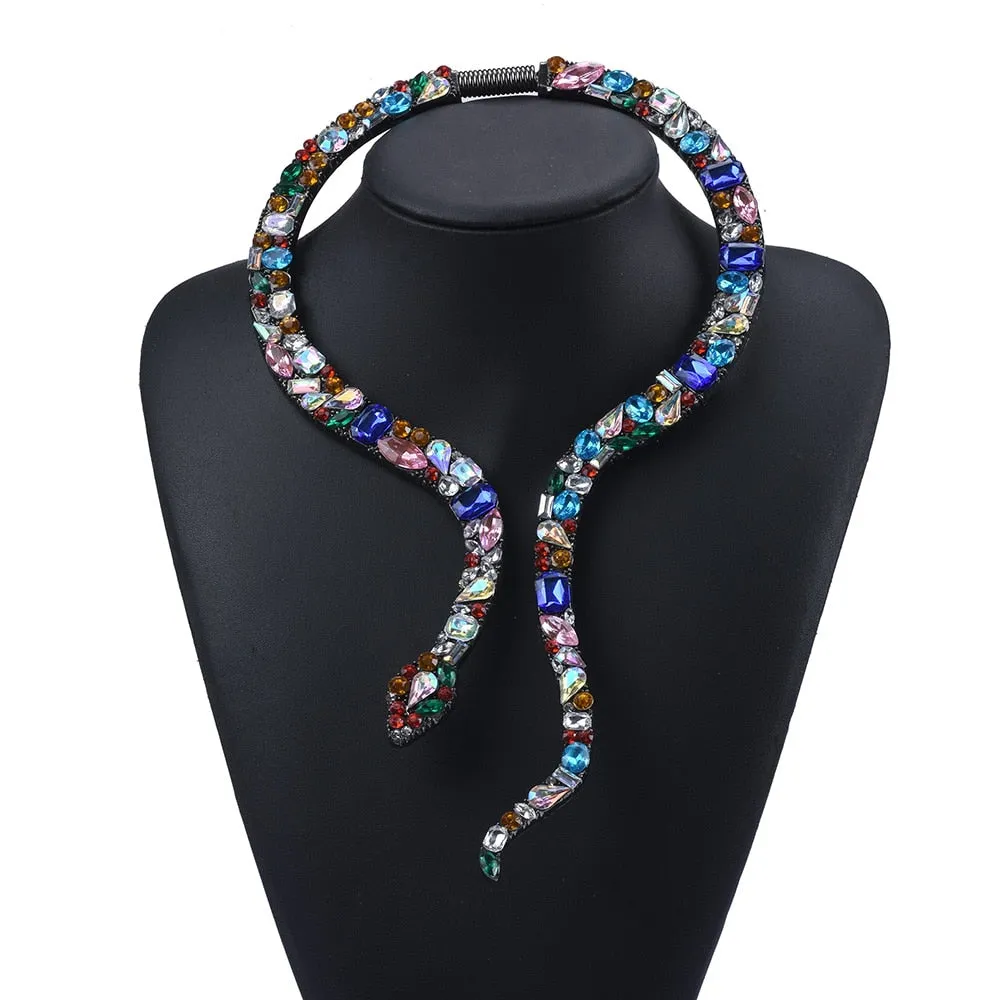 Crystal Snake Necklace