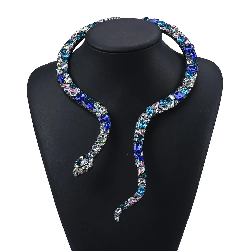 Crystal Snake Necklace