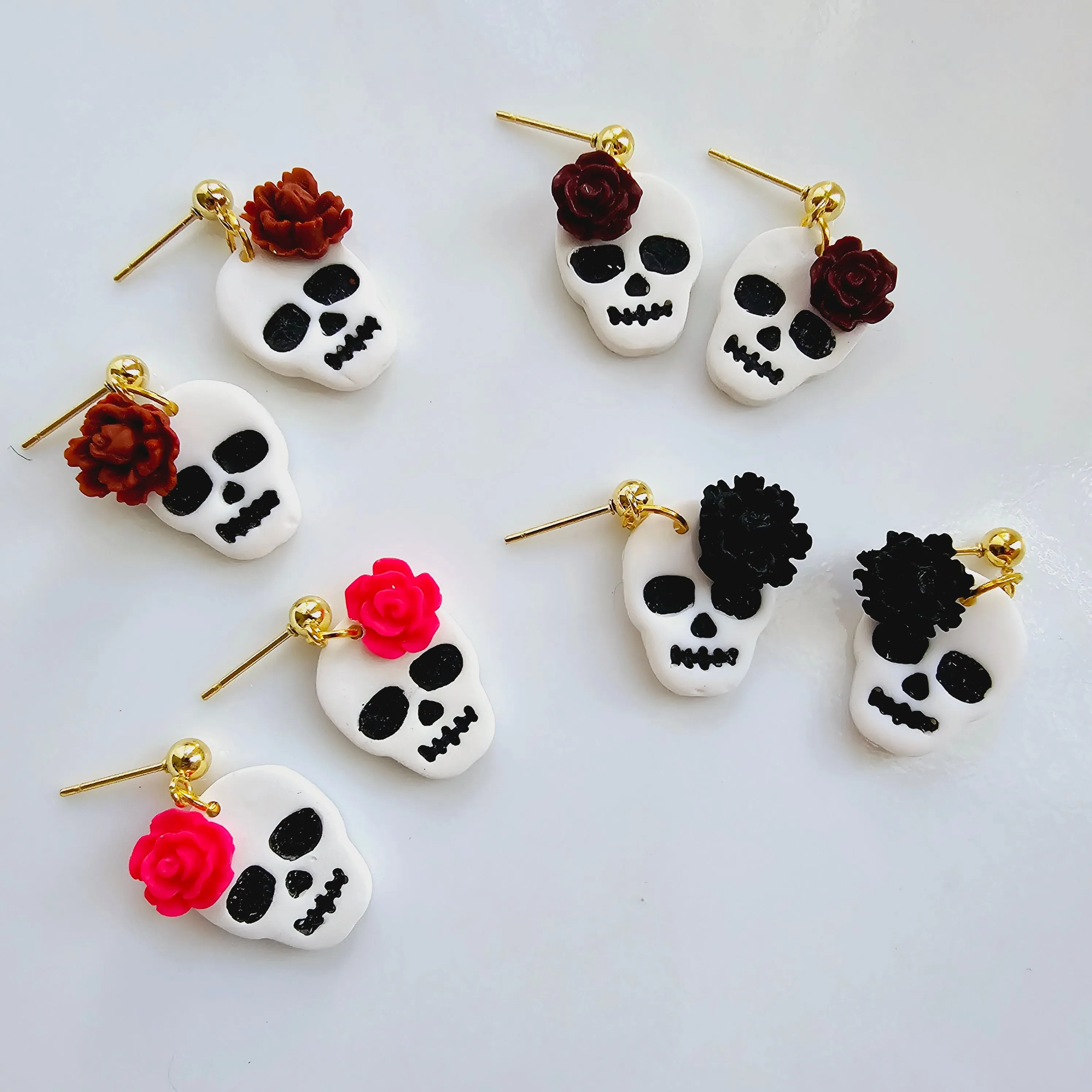 Dainty Catrina Earrings - spooky