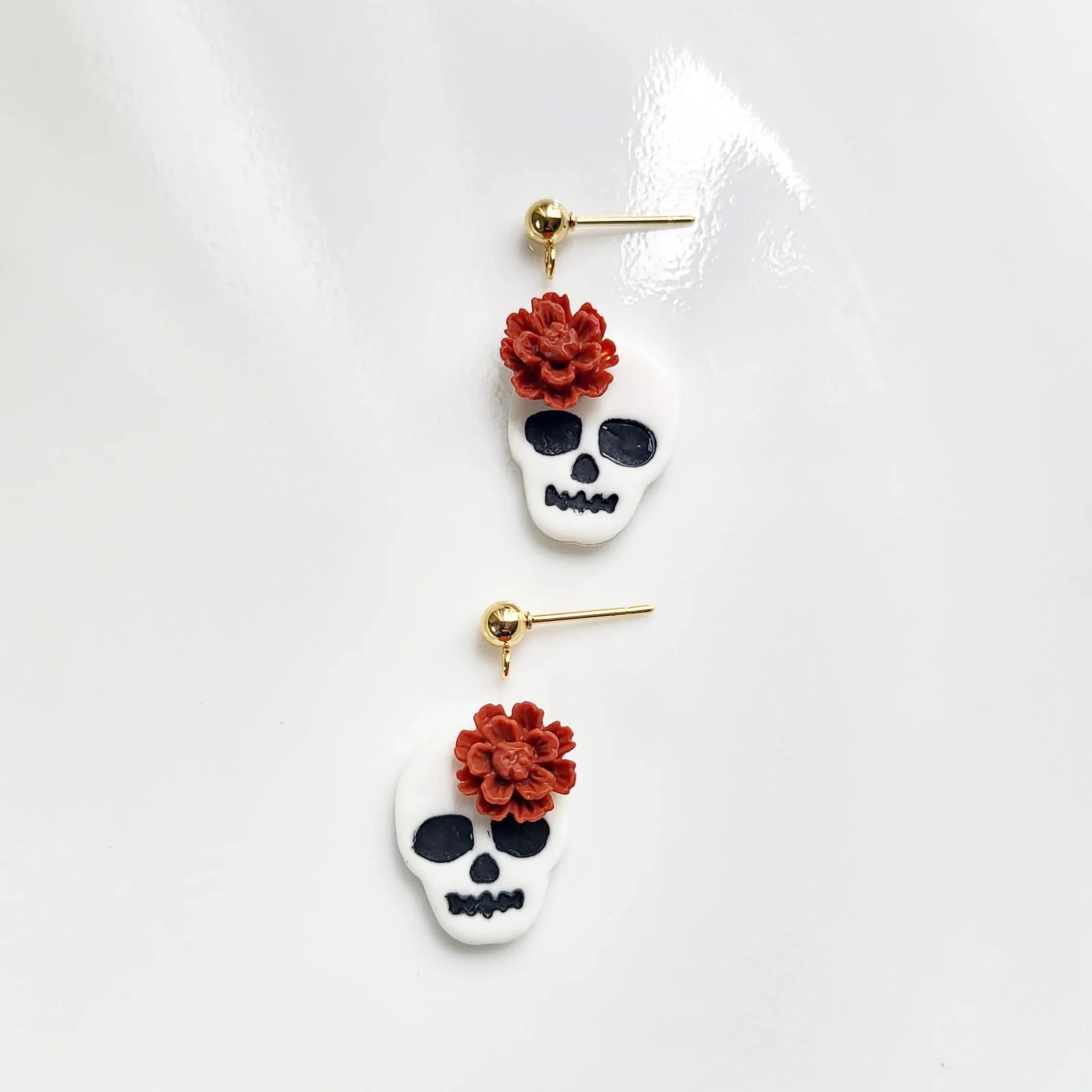 Dainty Catrina Earrings - spooky