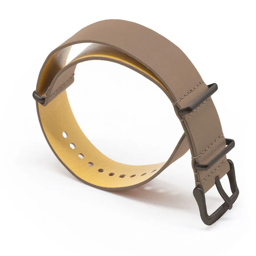 Dark Brown Leather NATO